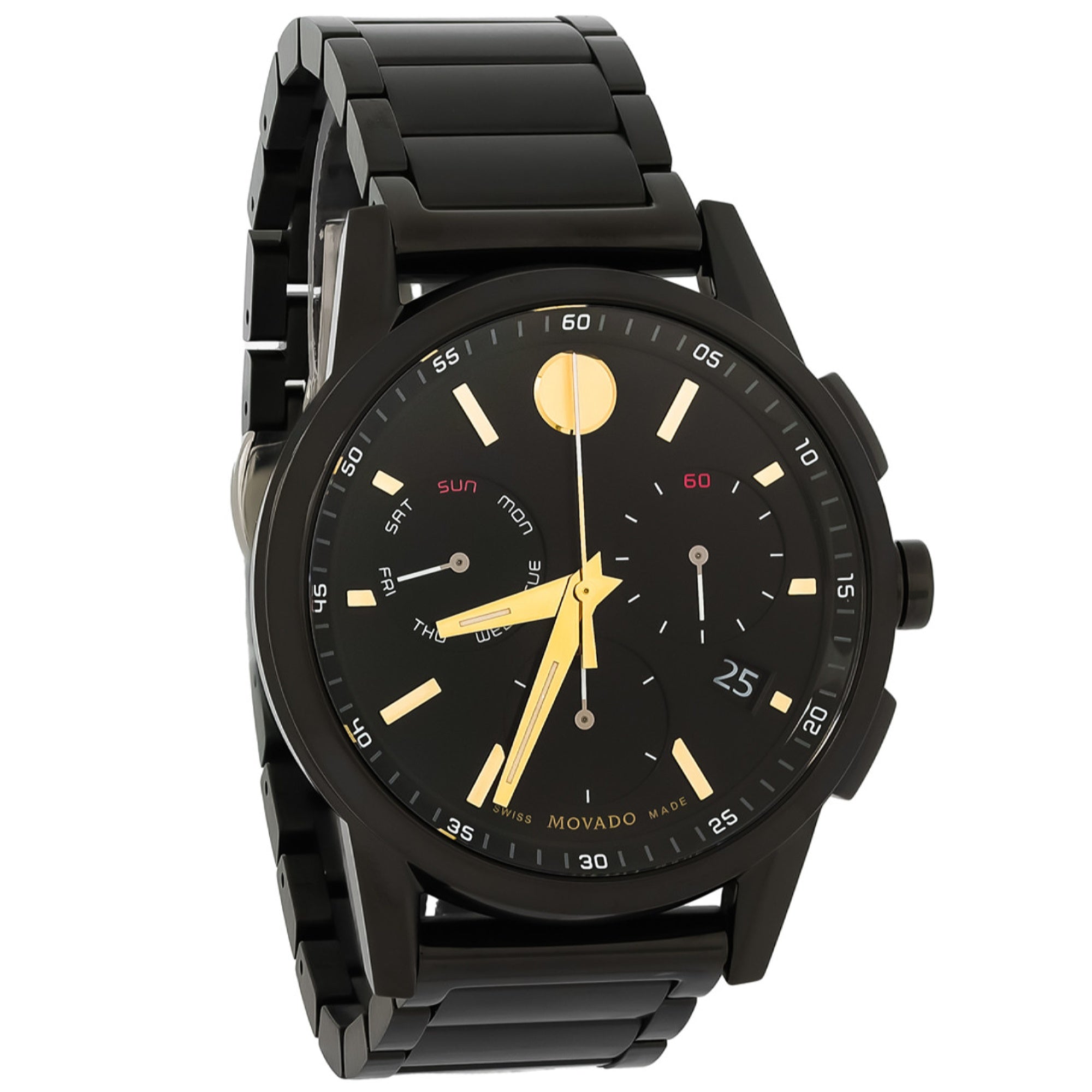 Movado Museum Sport Quartz Black Dial Men's Watch 0607802