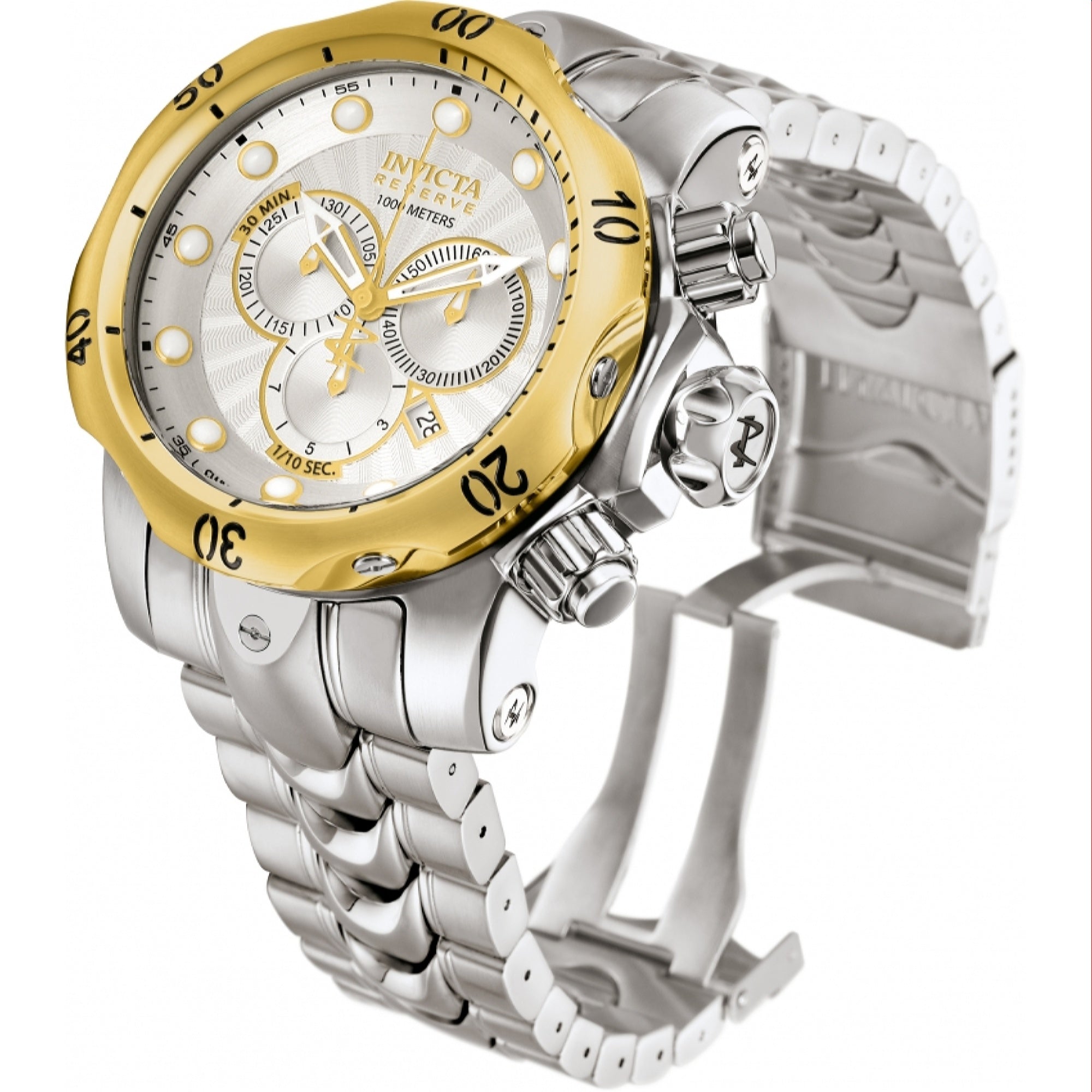 Invicta Quartz Venom Reserve Silver Dial Men's Watch 10788