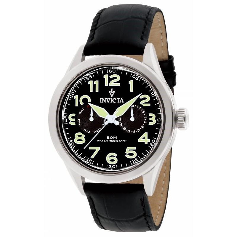 Invicta Quartz Vintage Black Dial Men's Watch 11741