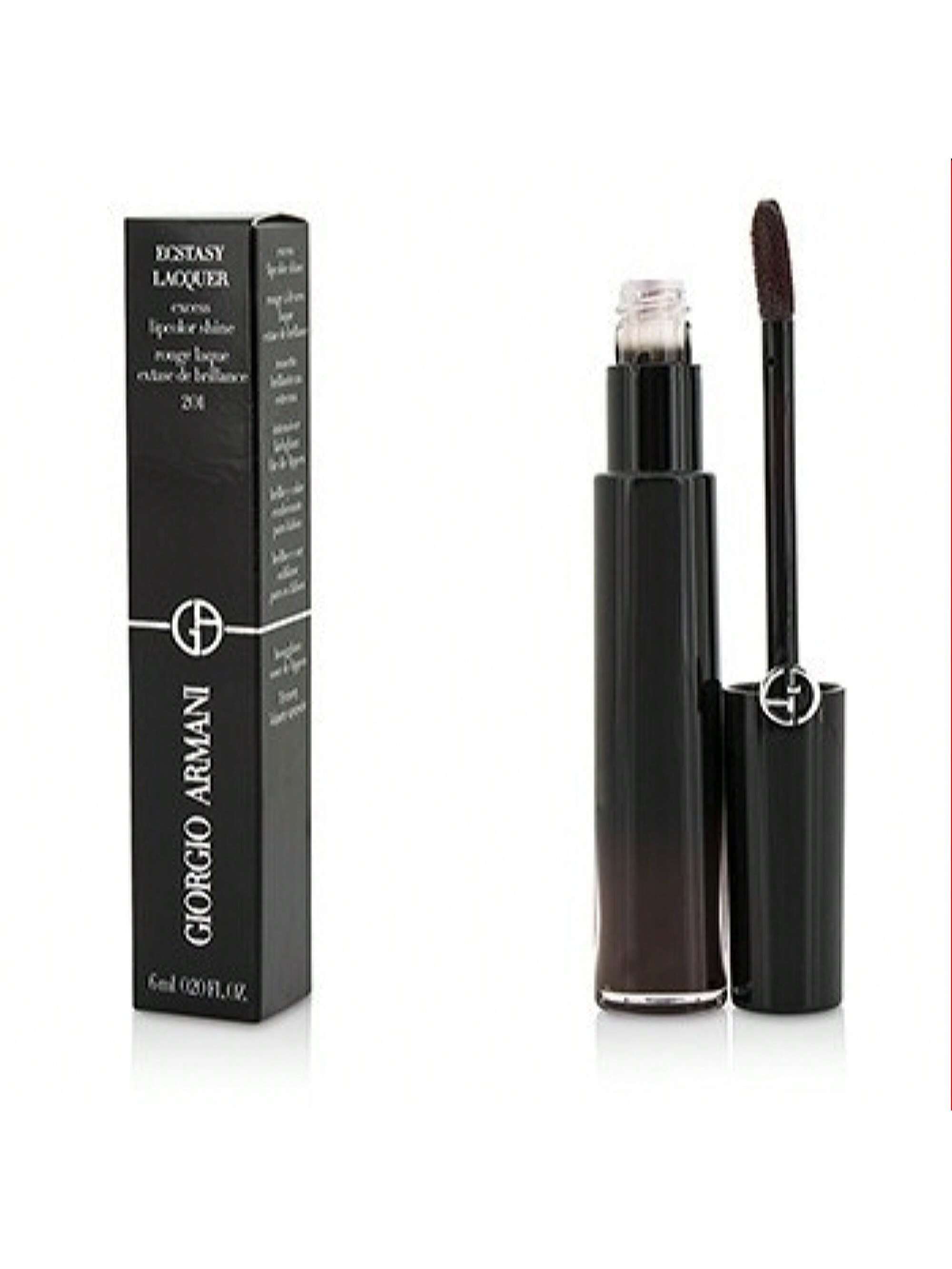 Ecstasy Lacquer Liquid Lipstick (201) Leather by Giorgio Armani 0.2 Oz 3614270619601