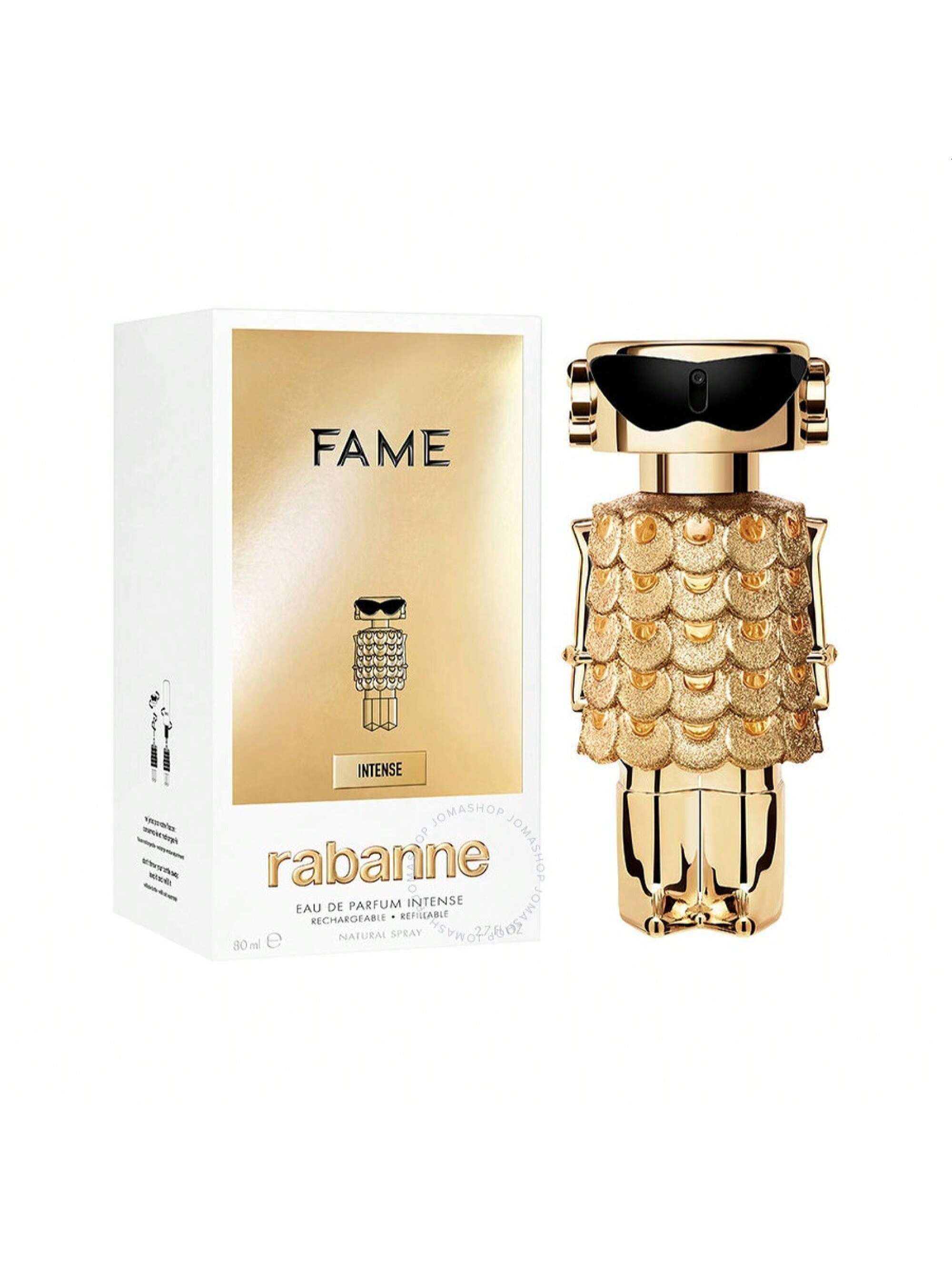 Fame Intense by Paco Rabanne EDP Spray Refillable 2.7 Oz - Women 3349668630448