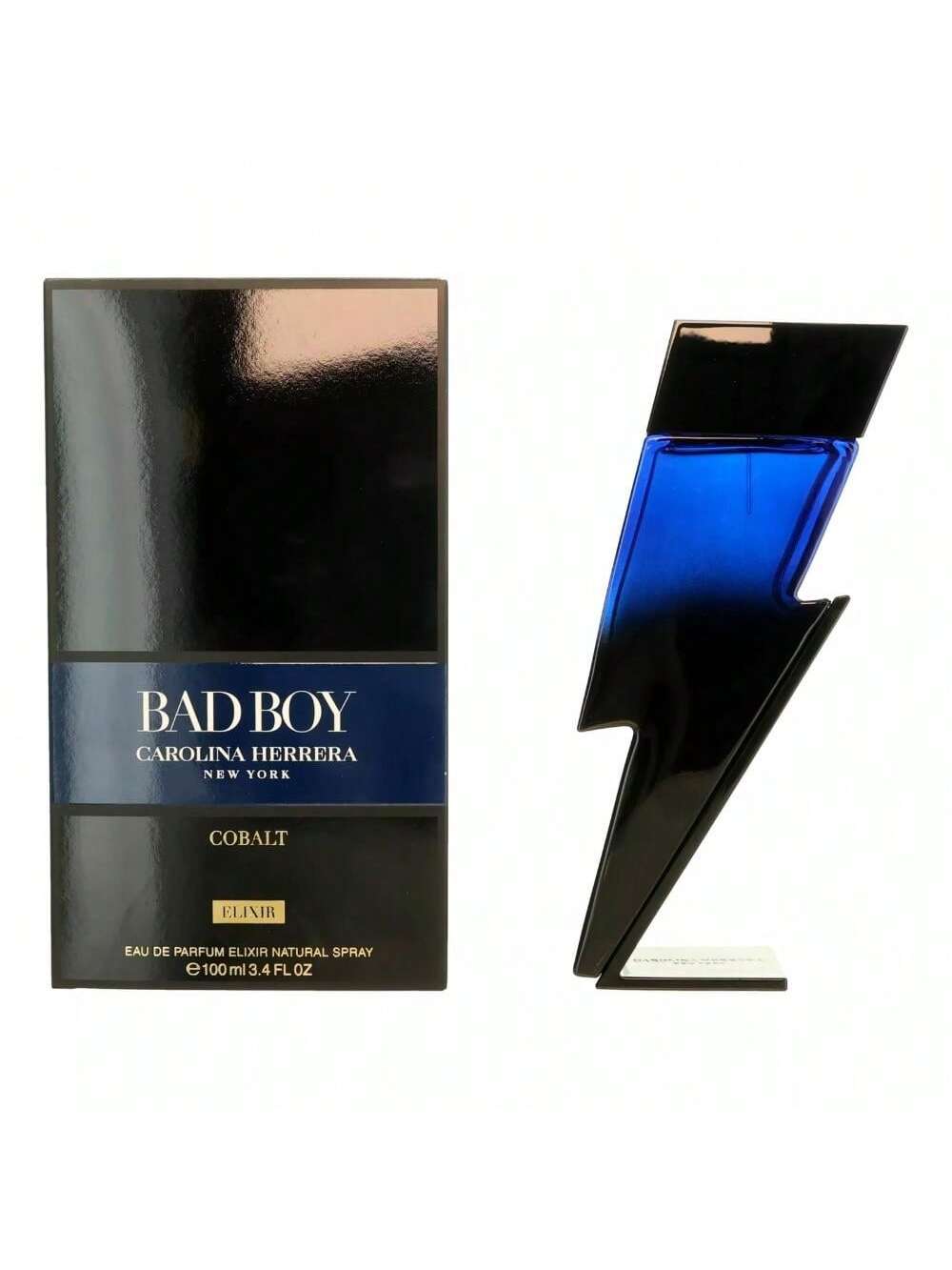 Bad Boy Cobalt Elixir by Carolina Herrera EDP Spray 3.4 Oz - Men 8411061083772
