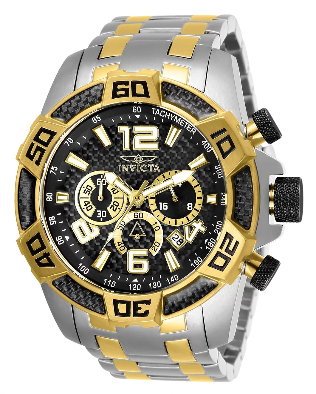 Invicta Men's 25856 Pro Diver Quartz Chronograph Black Dial Watch