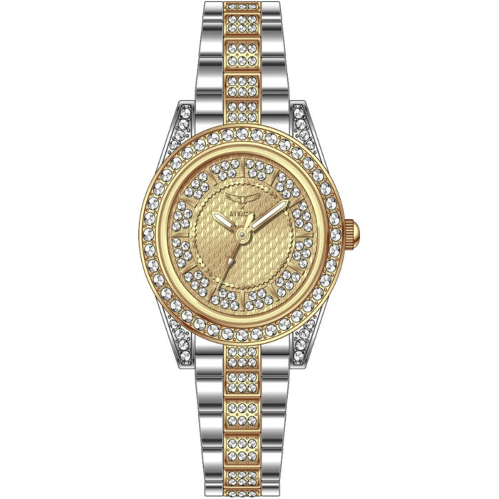 Invicta Quartz Wildflower Gold Dial Women's Watch 69064
