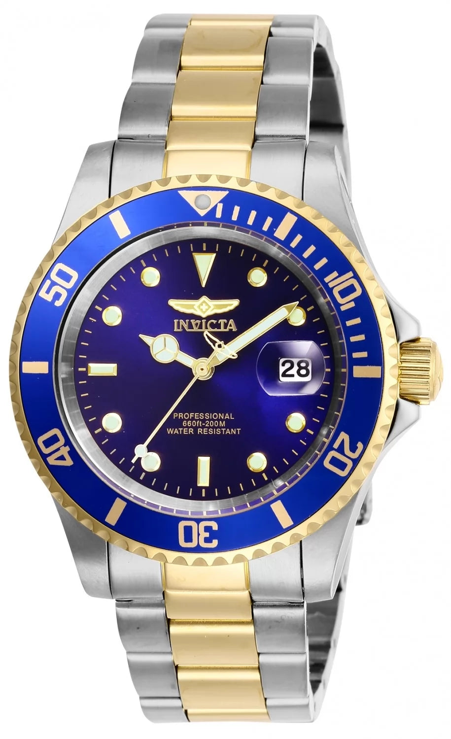 Invicta Men's 26972 Pro Diver Quartz 3 Hand Blue Dial Watch