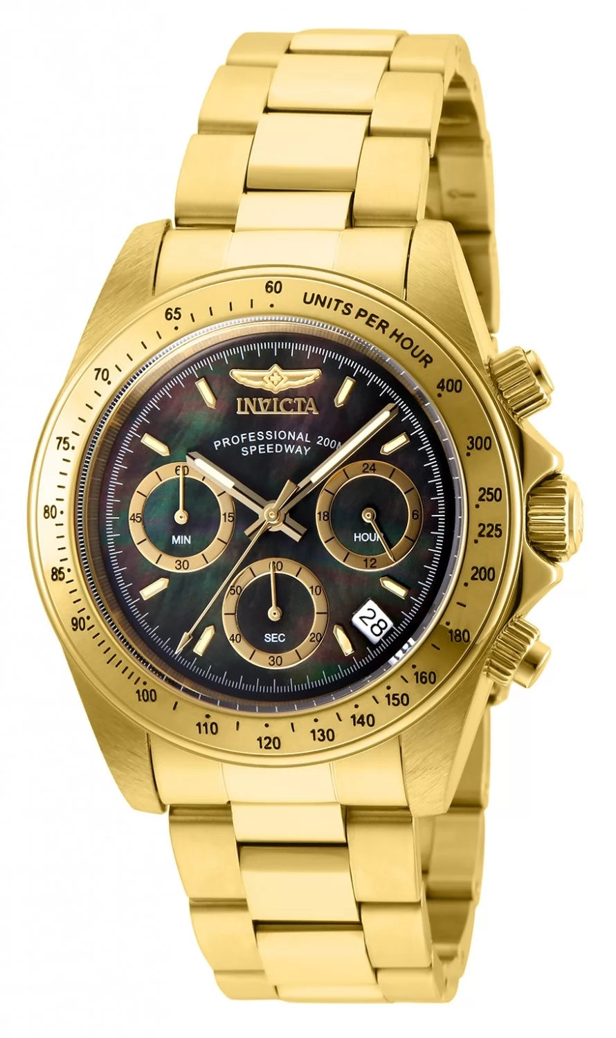 Invicta Men's 28670 Speedway Quartz Chronograph Black Dial Watch