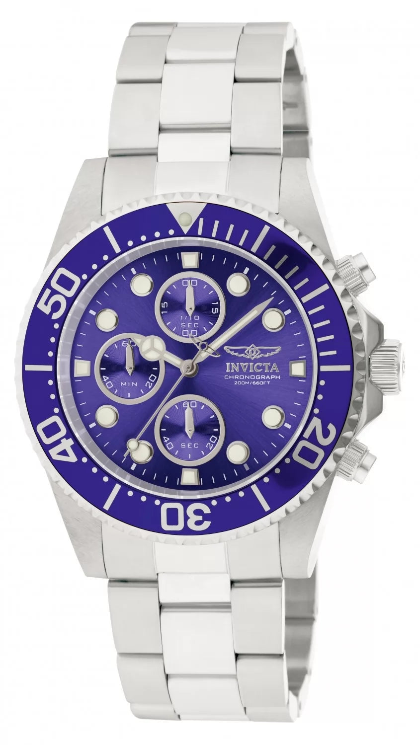 Invicta Men's 1769 Pro Diver Quartz Chronograph Blue Dial Watch