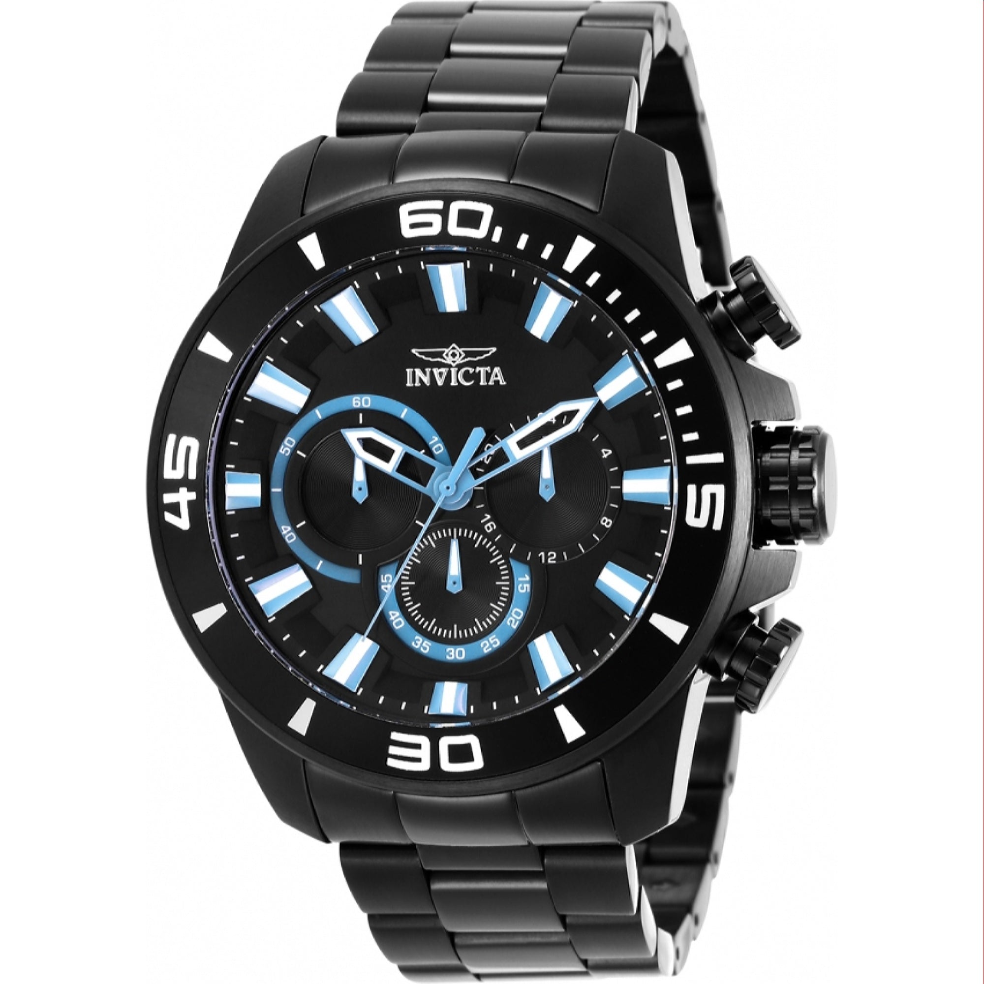 Invicta Quartz Pro Diver Black Dial Men's Watch 30107