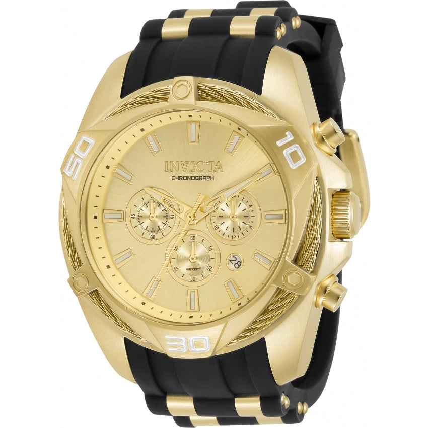 Invicta Quartz Bolt Gold Dial Men's Watch 34142