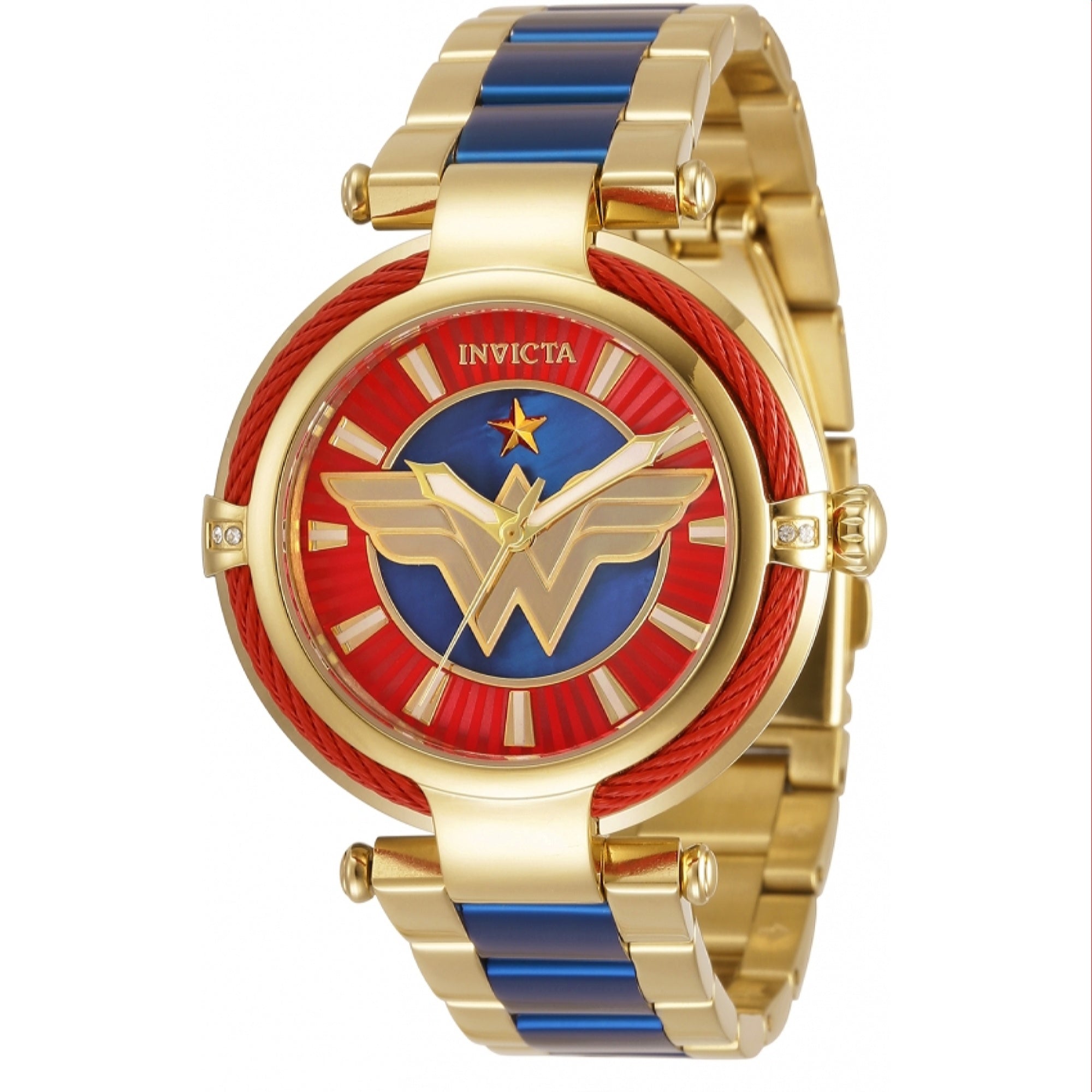 Invicta Quartz DC Comics Wonder Woman Red Dial Women's Watch 34954