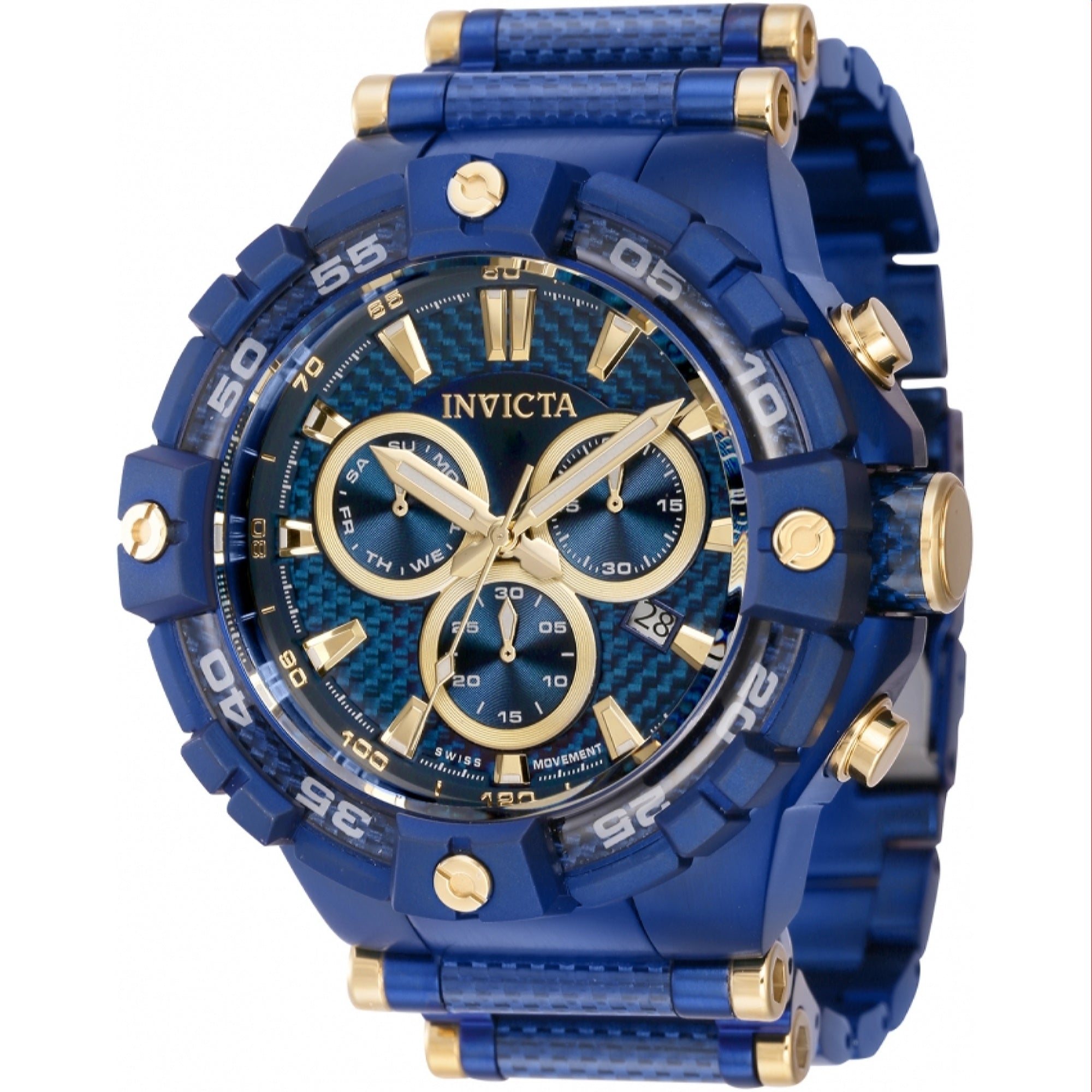 Invicta Quartz Bolt Blue Dial Men's Watch 38145
