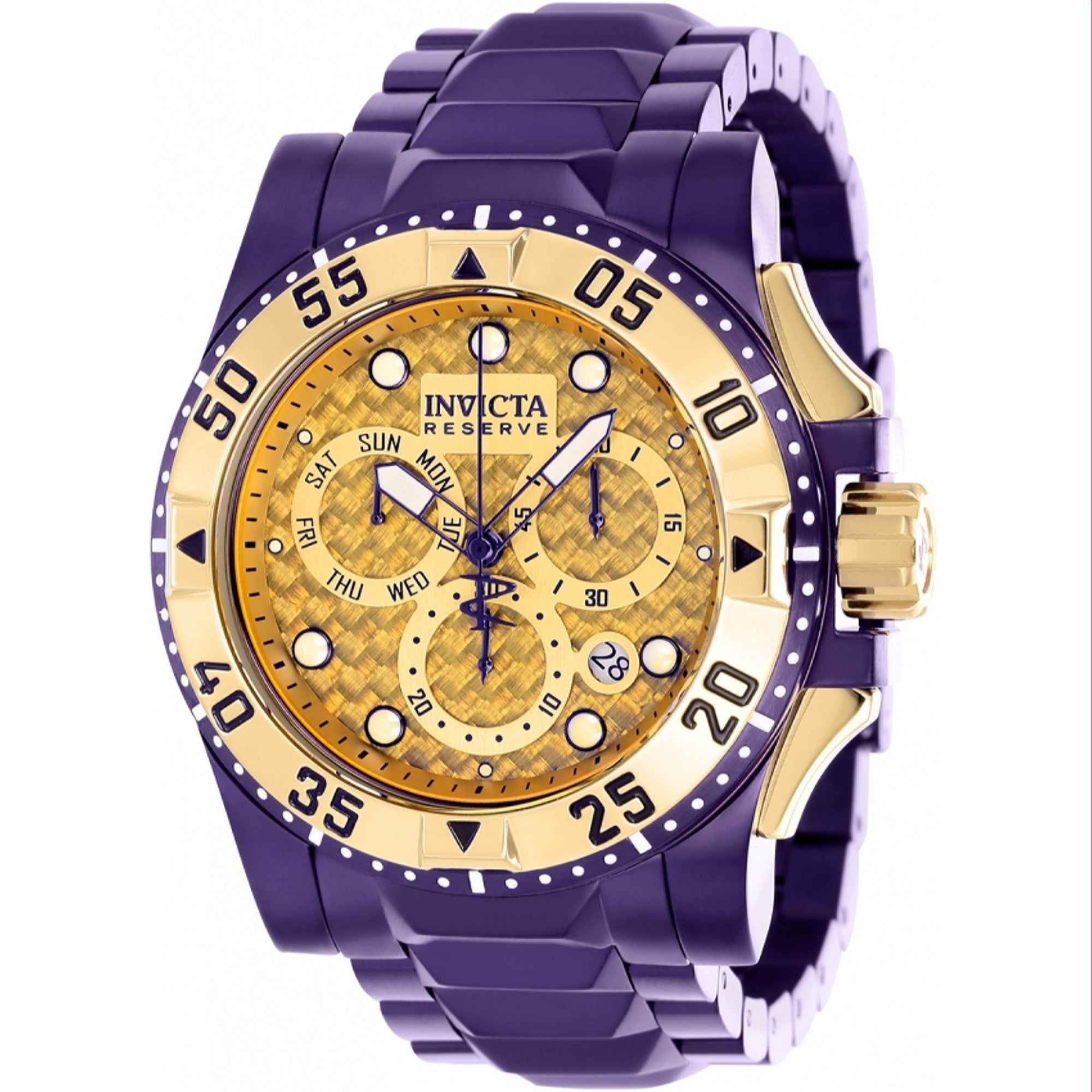 Invicta Quartz Reserve Excursion Gold Dial Men's Watch 38337