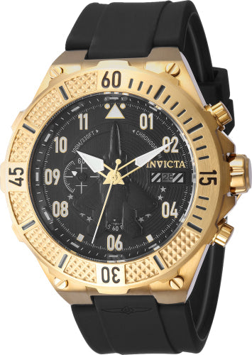 Invicta Quartz Aviator Black Dial Men's Watch 39889