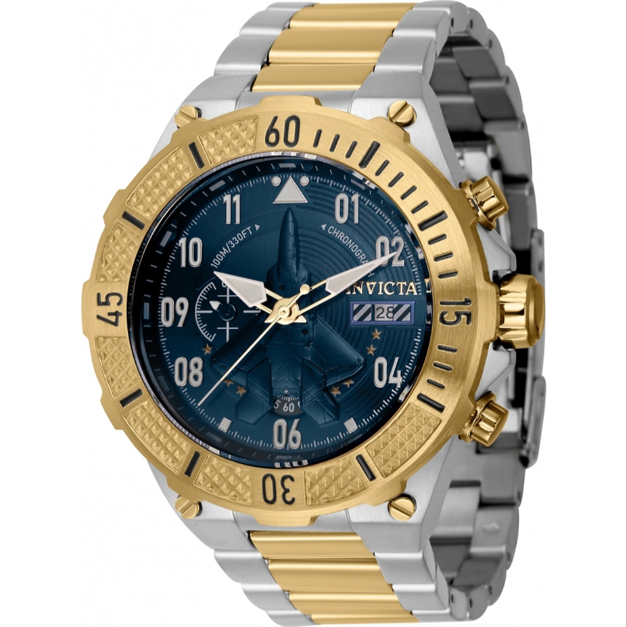 Invicta Quartz Aviator Blue Dial Men's Watch 39904