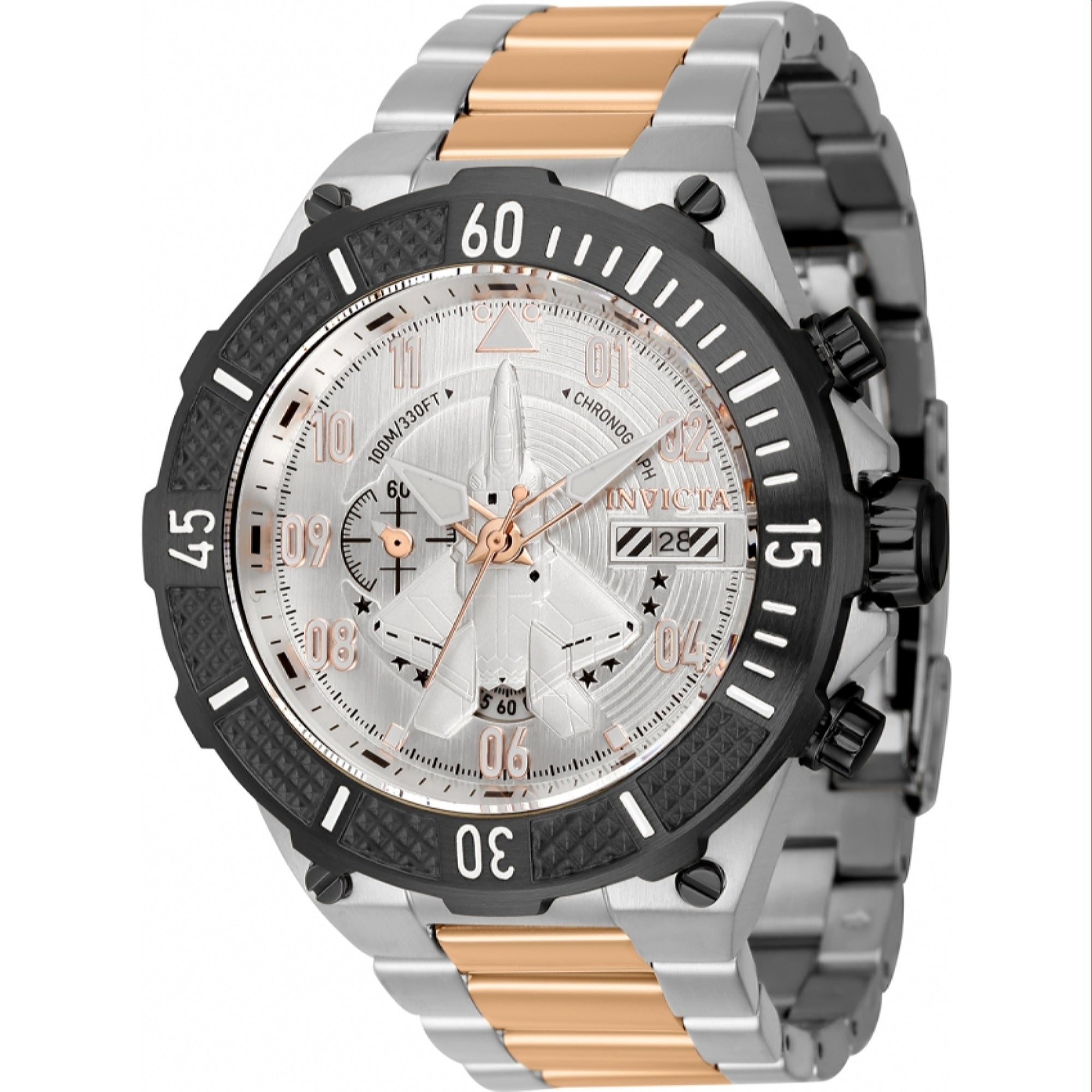 Invicta Quartz Aviator Silver Dial Men's Watch 39905