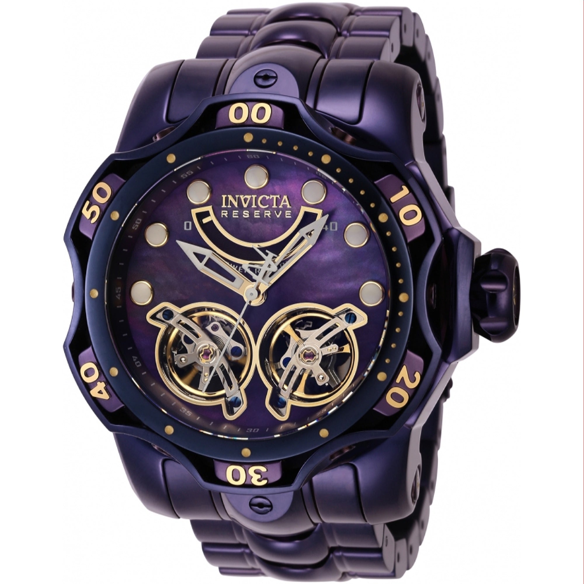 Invicta Automatic Reserve Venom Automatic Purple Dial Men's Watch 40059
