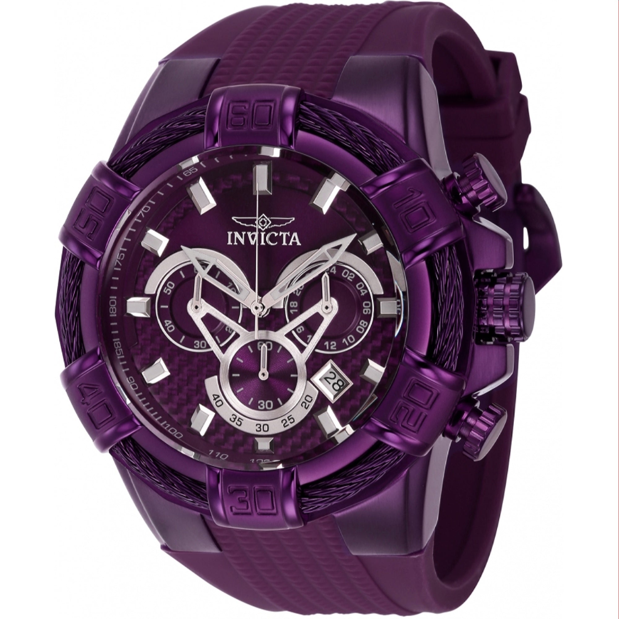 Invicta Quartz Bolt Purple Dial Men's Watch 40663