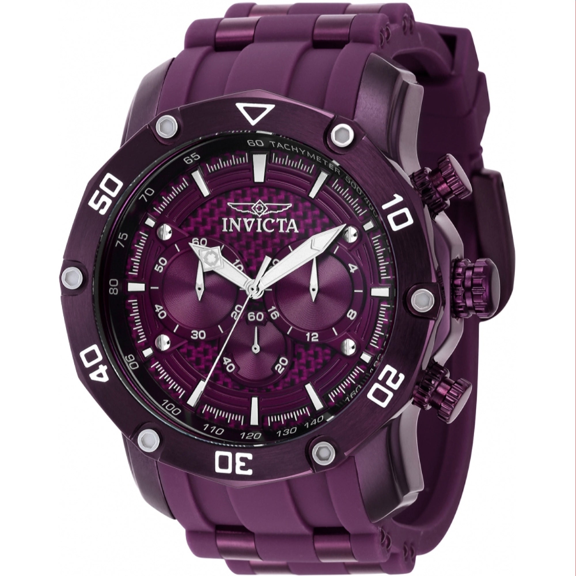 Invicta Quartz Pro Diver Purple Dial Men's Watch 40688