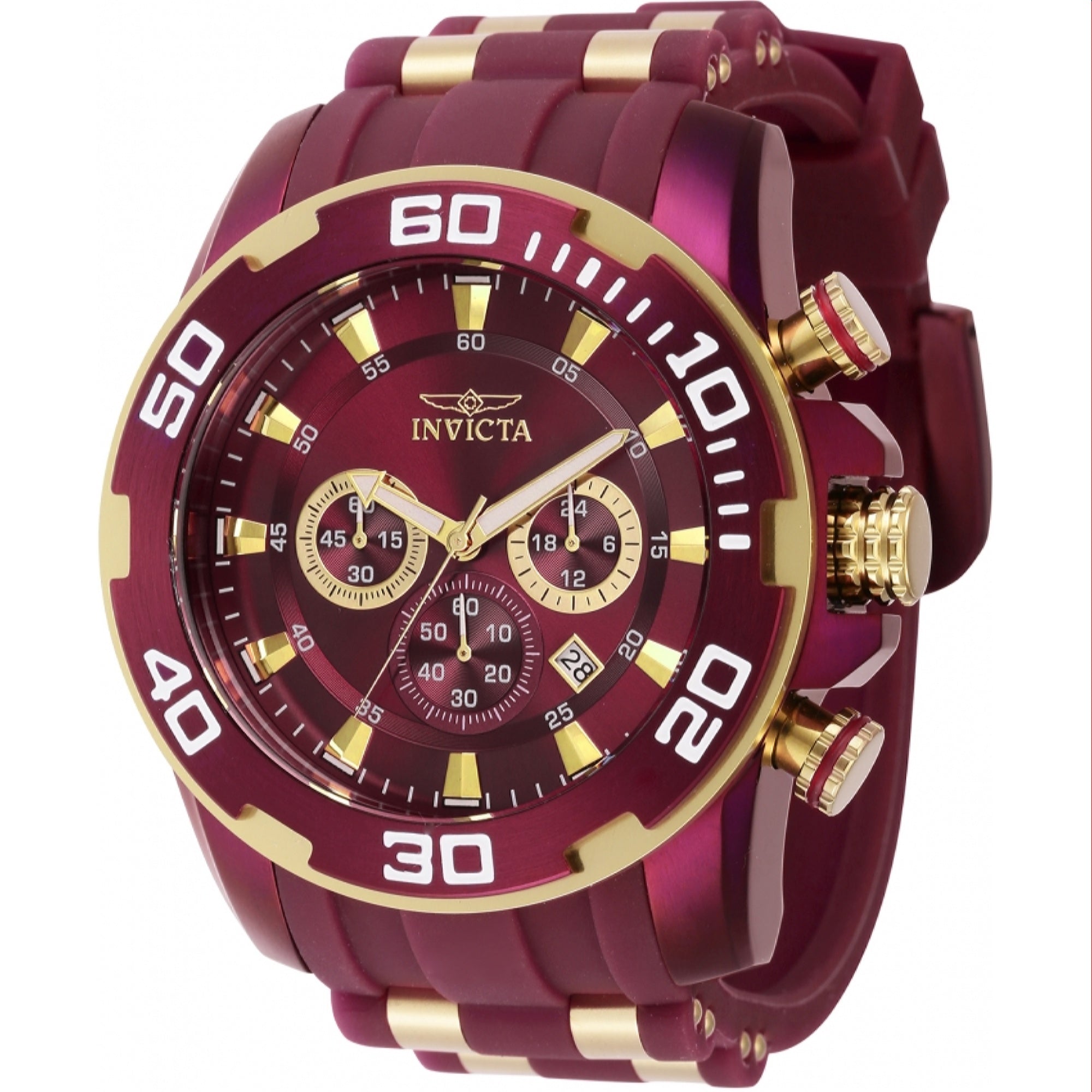 Invicta Quartz Pro Diver Scuba Red Dial Men's Watch 40716