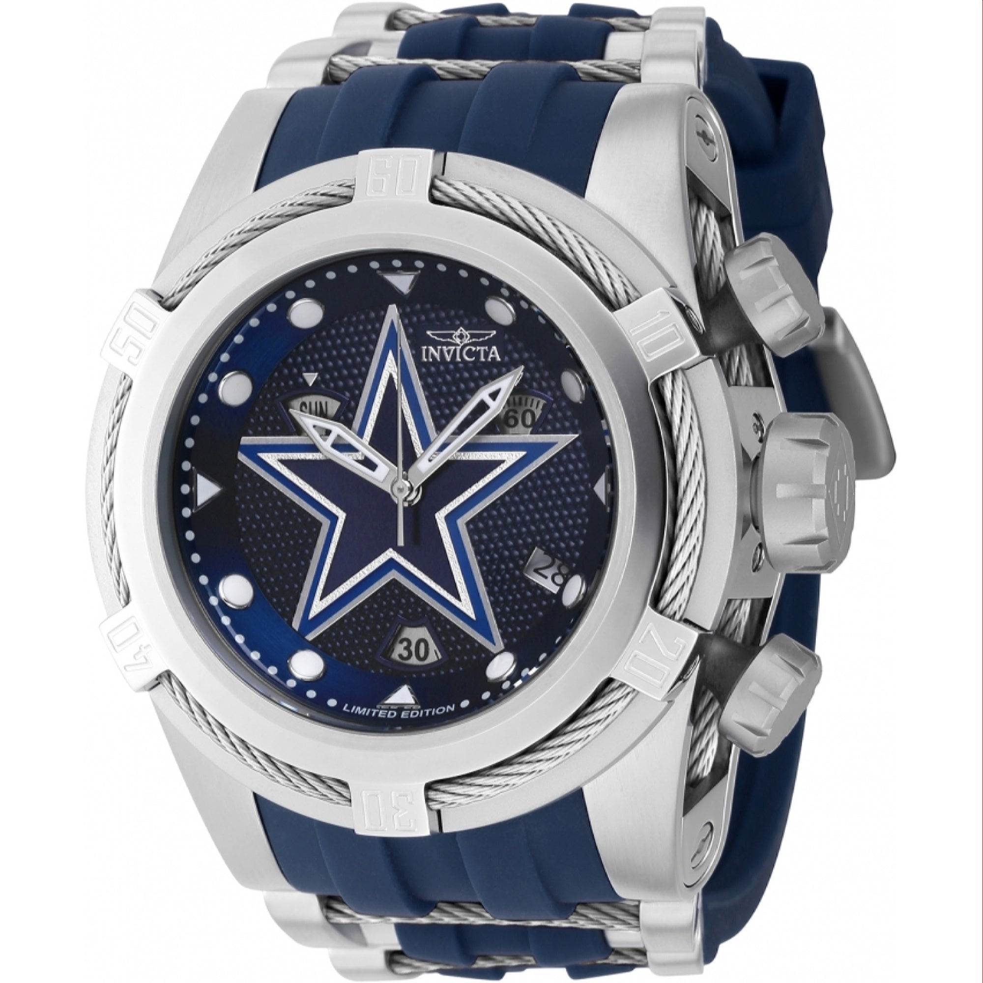 Invicta NFL Quartz NFL Cowboys Blue Dial Men's Watch 41431