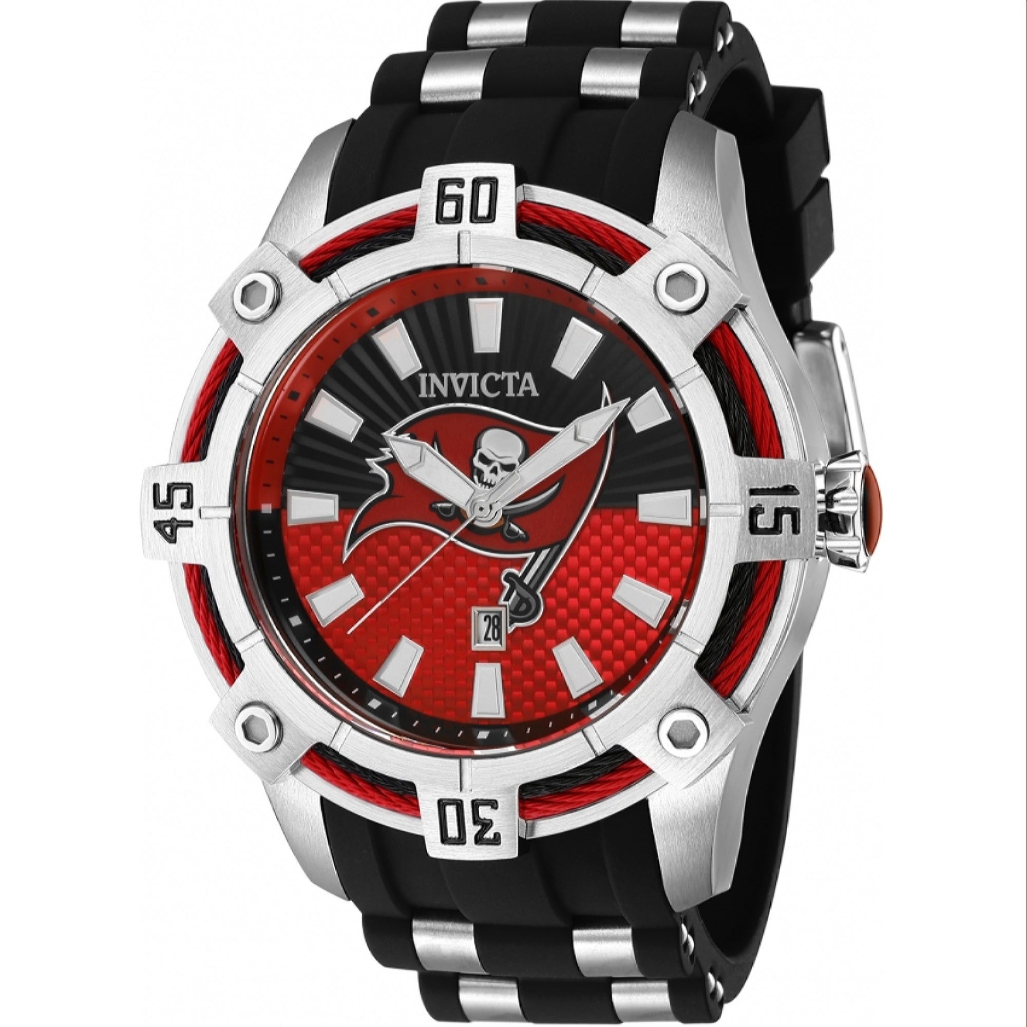 Invicta NFL Quartz NFL Buccaneers Black Dial Men's Watch 42072