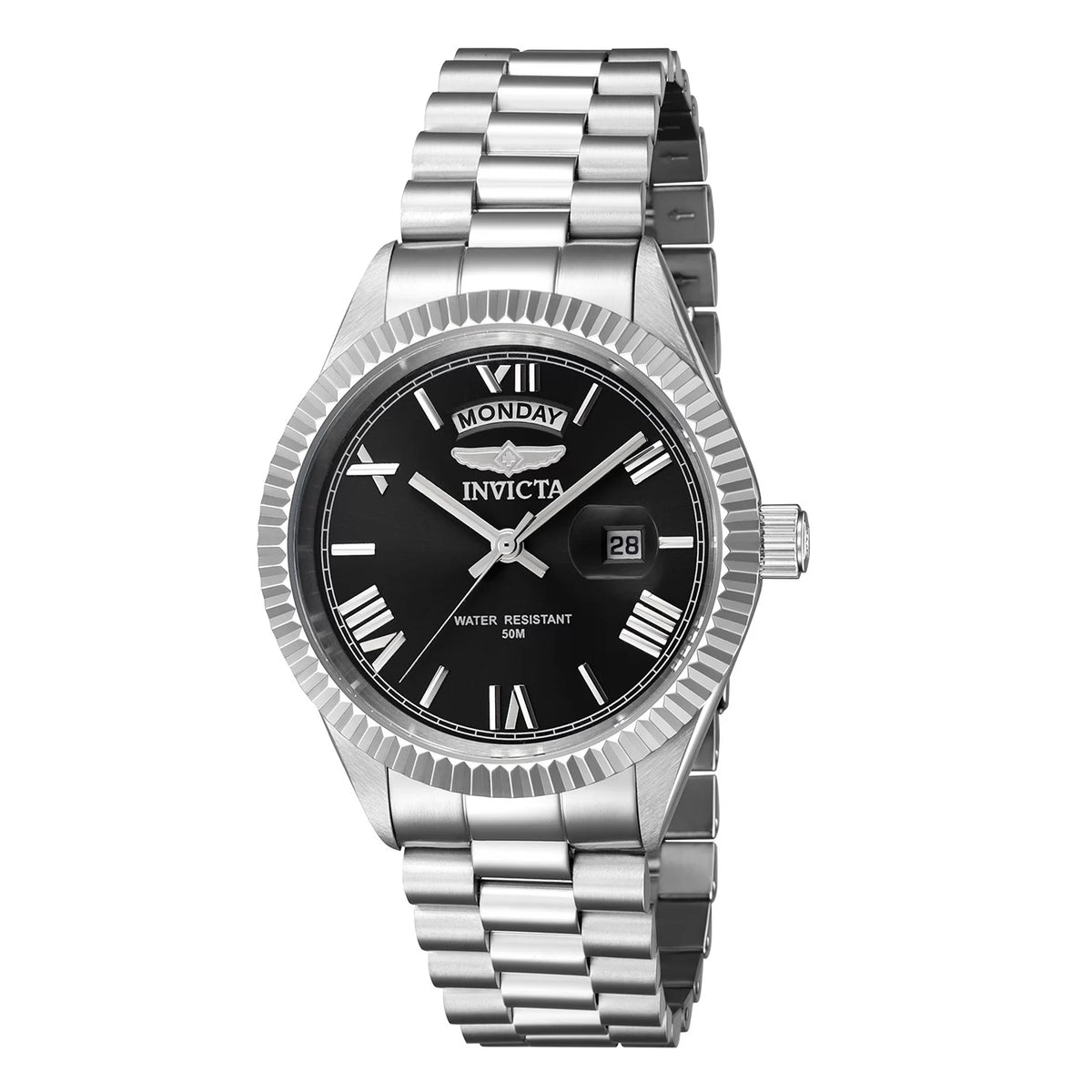 Invicta Men's 43934 Specialty Quartz 3 Hand Black Dial Watch