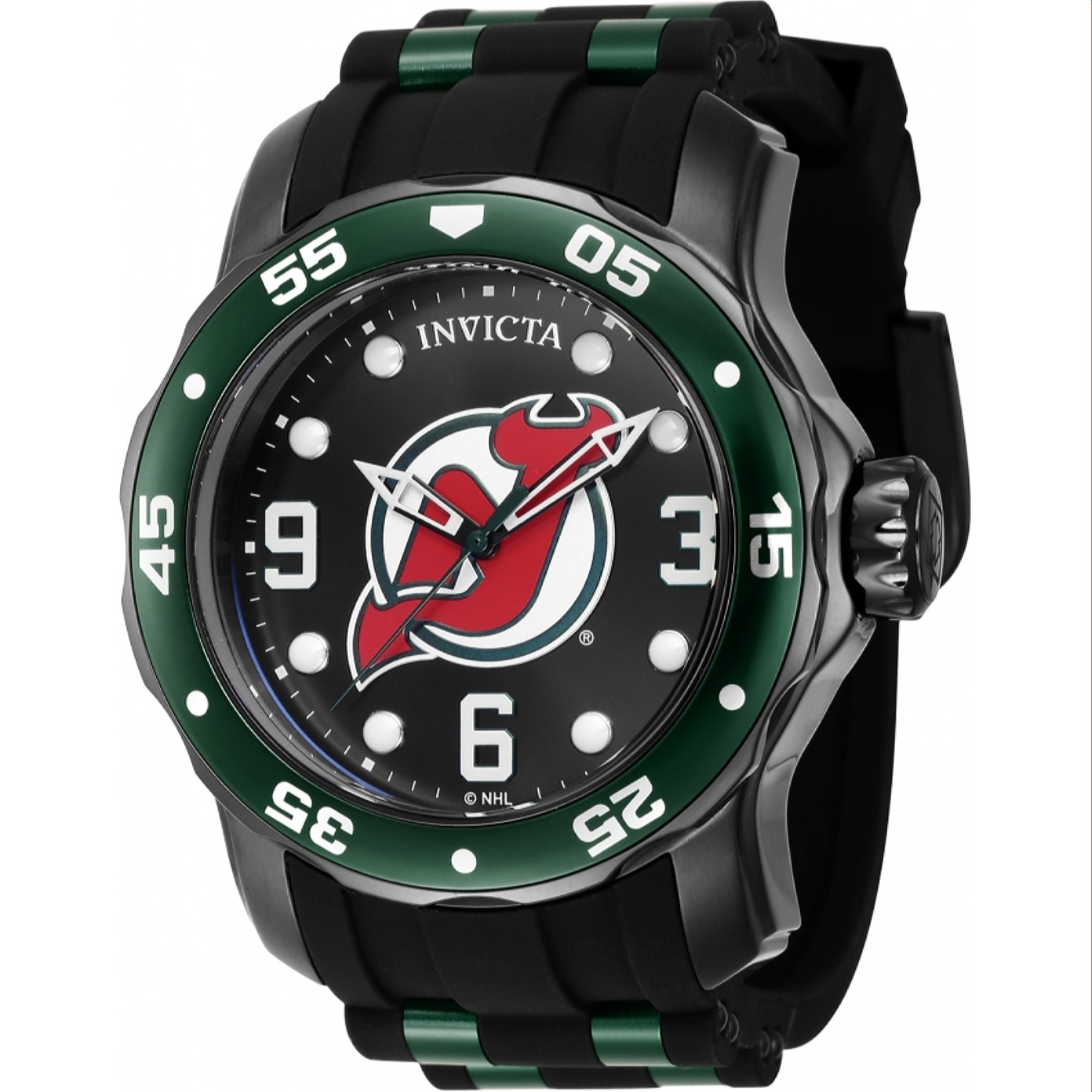 Invicta NHL Quartz NHL Devils Black Dial Men's Watch 42653