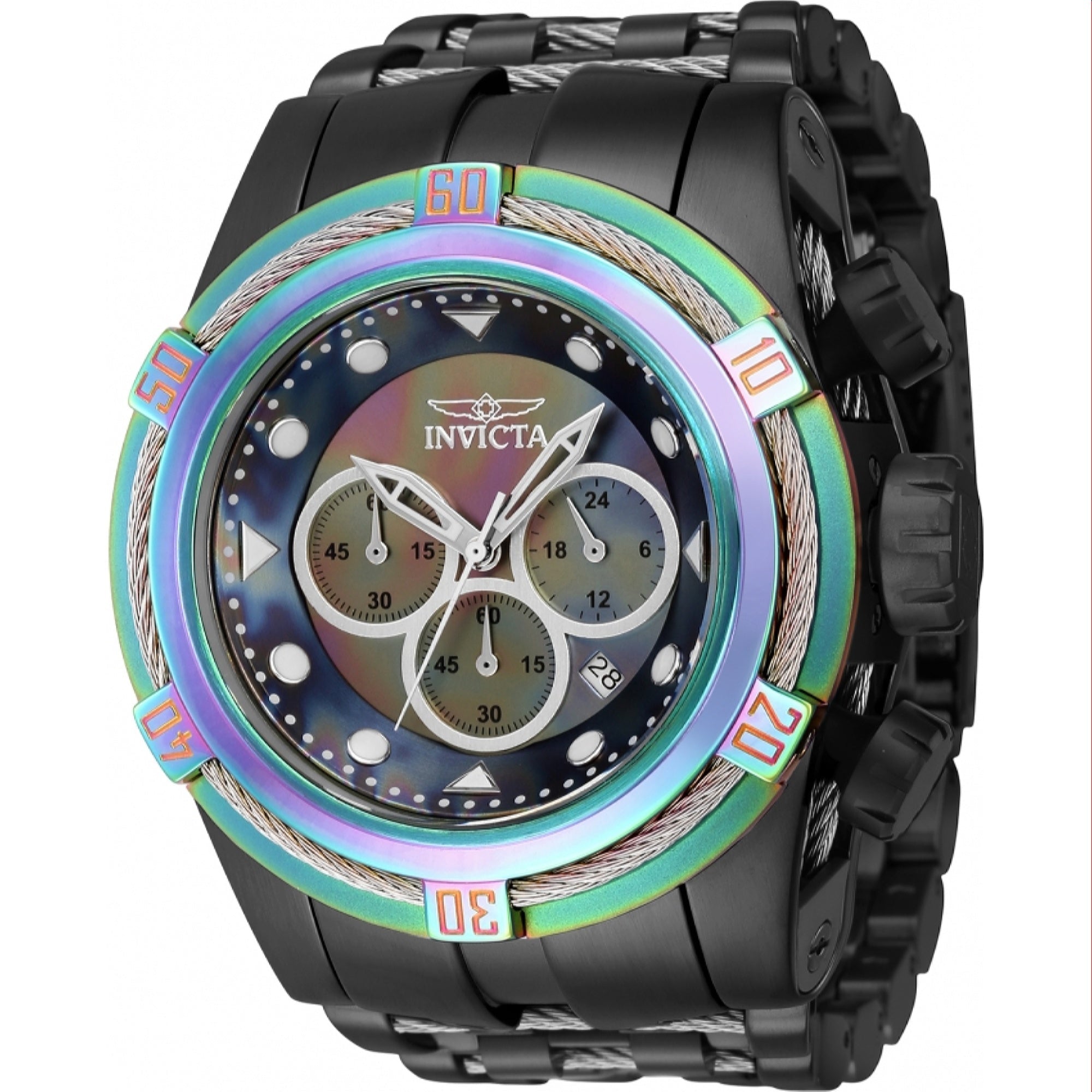 Invicta Quartz Bolt Zeus Silver Dial Men's Watch 43357