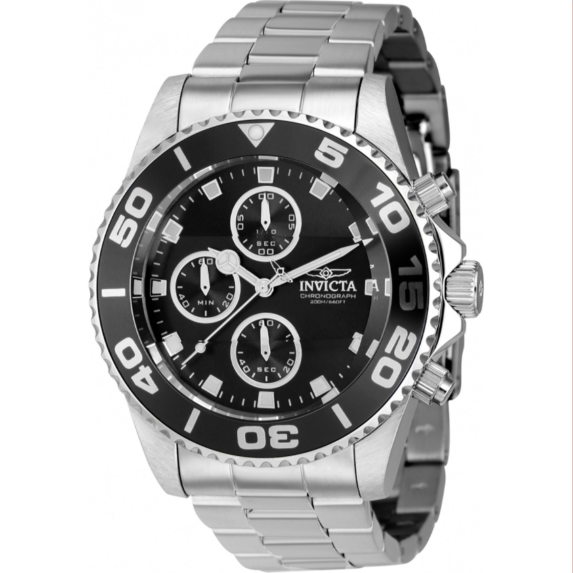 Invicta Quartz Pro Diver Black Dial Men's Watch 43405