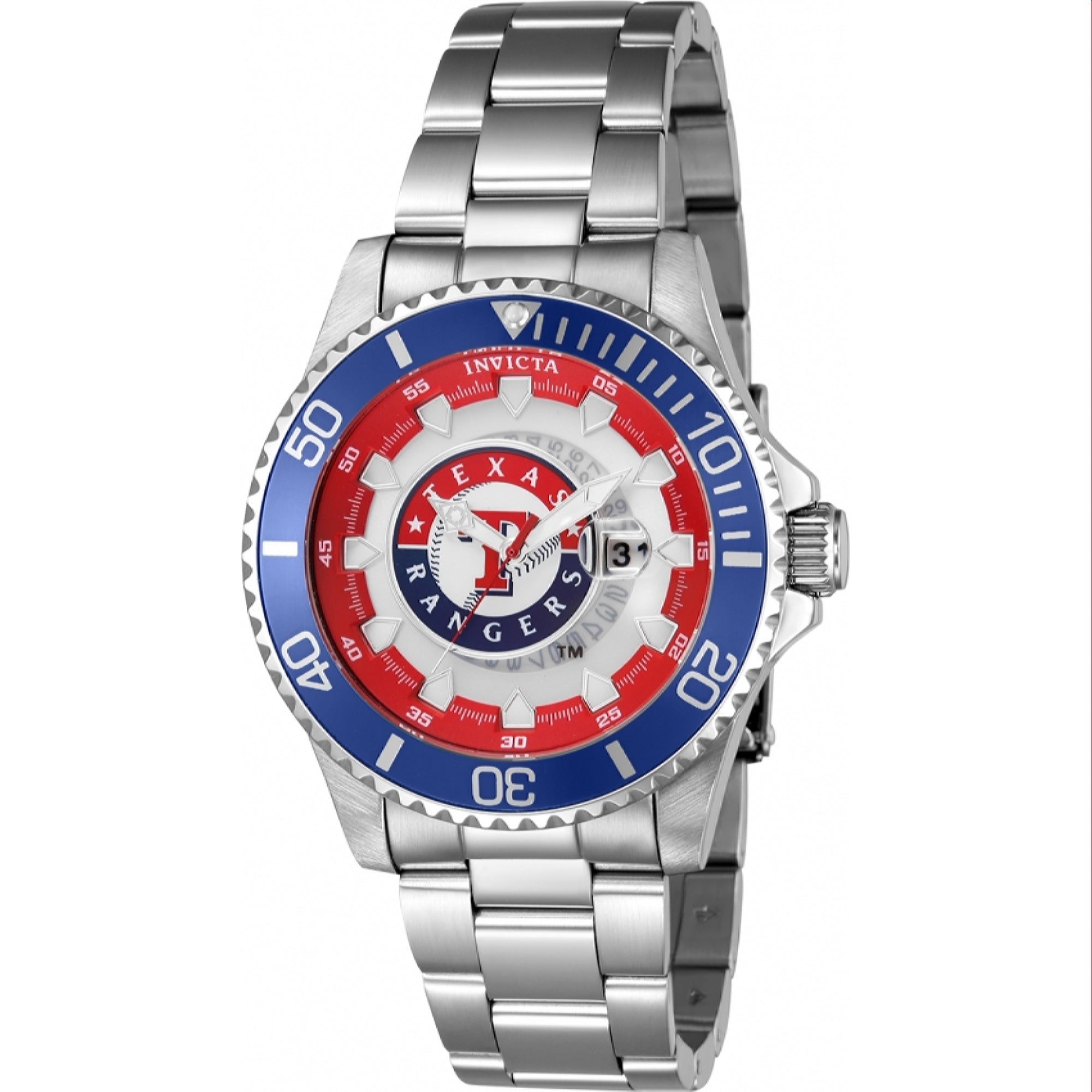 Invicta MLB Quartz MLB Rangers Blue Dial Men's Watch 43481