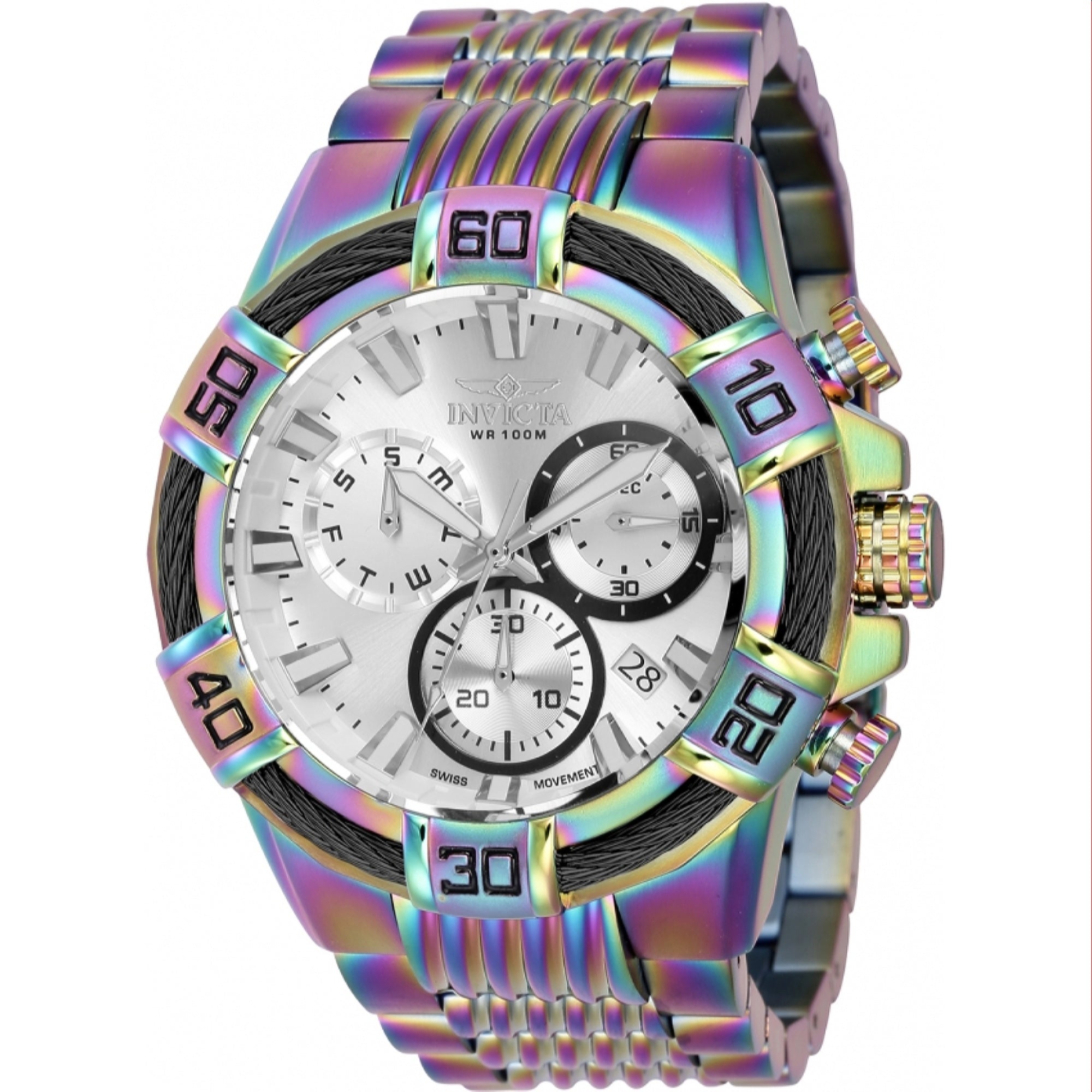 Invicta Quartz Bolt Silver Dial Men's Watch 43636