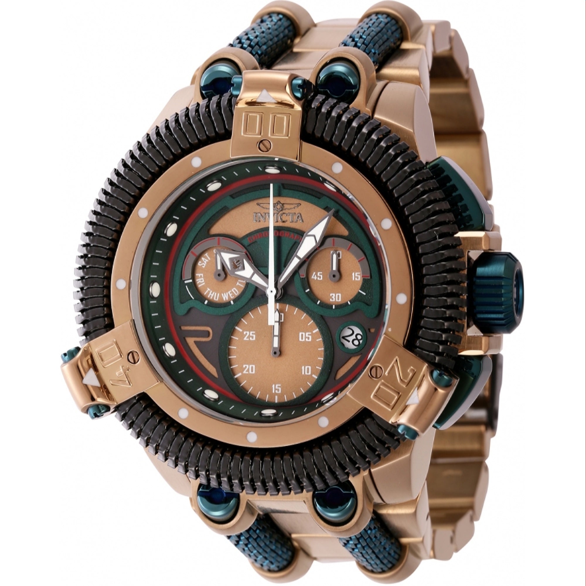Invicta Quartz King Python Khaki Dial Men's Watch 44306