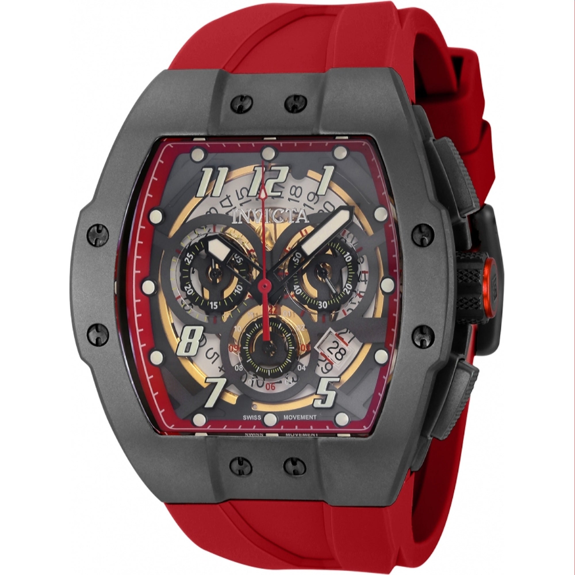 Invicta Quartz JM Correa Red Dial Men's Watch 44411