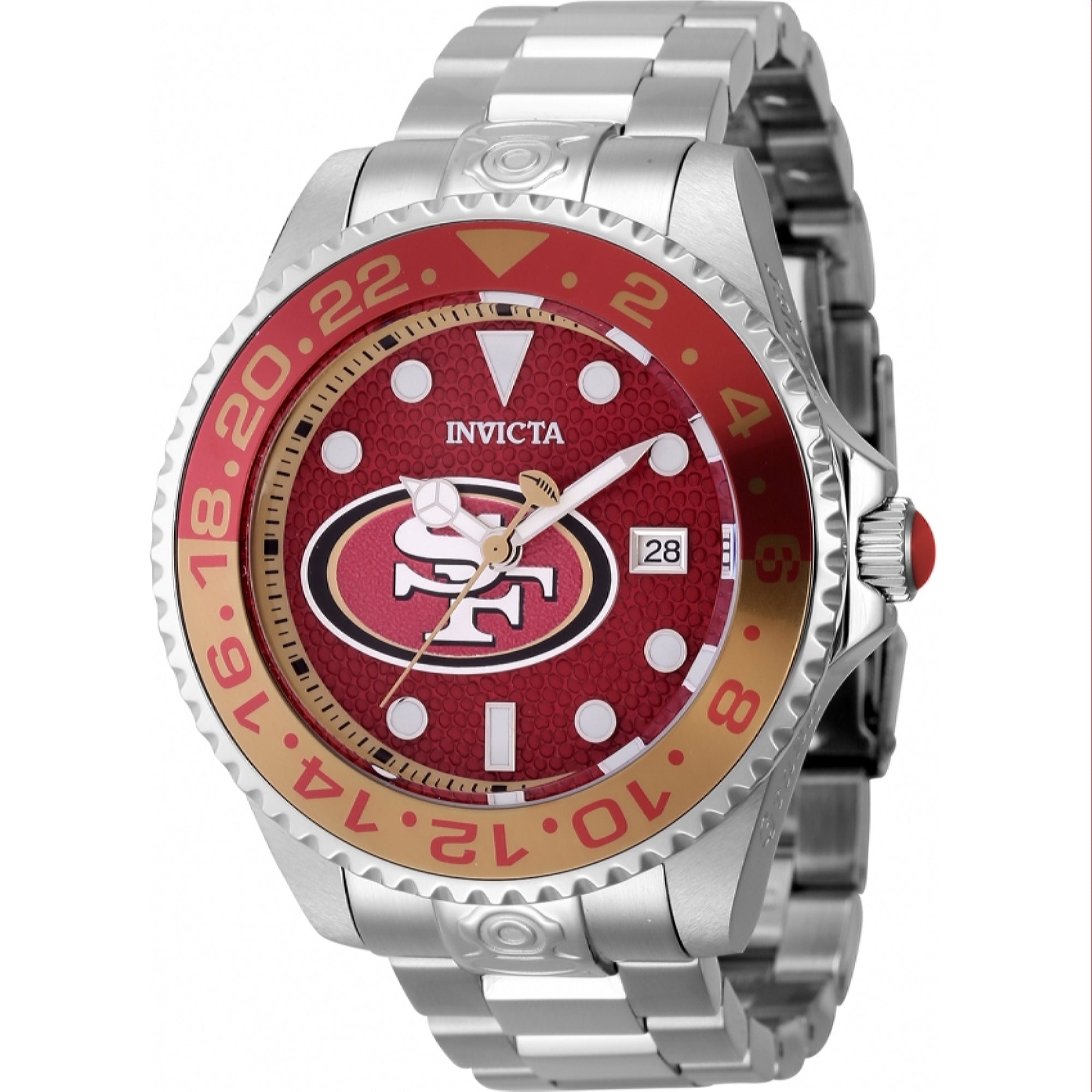 Invicta Automatic NFL 49ers Automatic Red and White Dial Men's Watch 45032