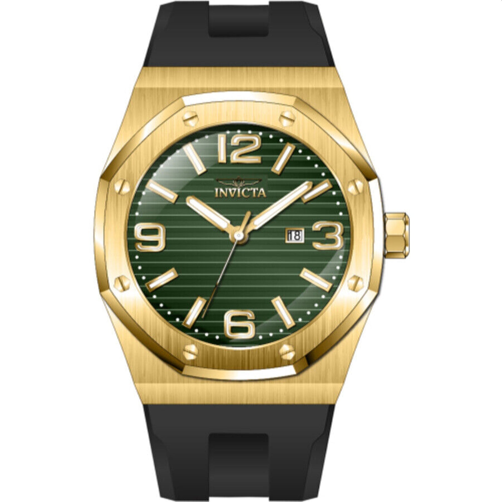 Invicta Quartz Huracan Green Dial Men's Watch 45777