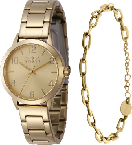 Invicta Quartz Wildflower Gold Dial Women's Watch 47271