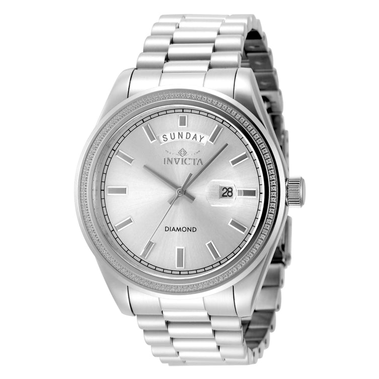 Invicta Quartz Elite Diamond Silver Dial Men's Watch 48759