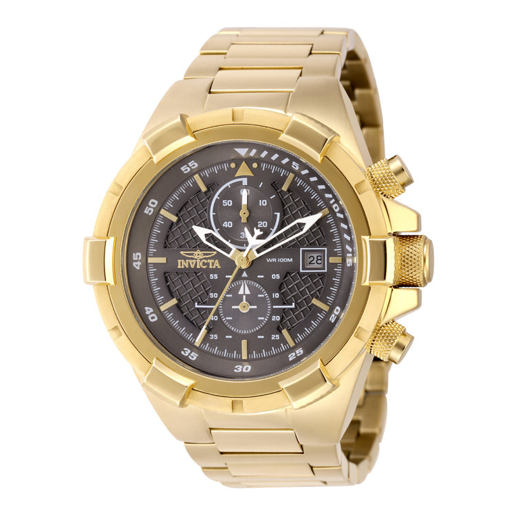 Invicta Quartz Aviator Charcoal Dial Men's Watch 49254