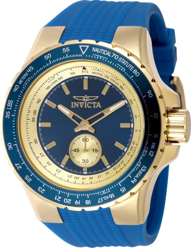 Invicta Quartz Aviator Blue Dial Men's Watch 49307