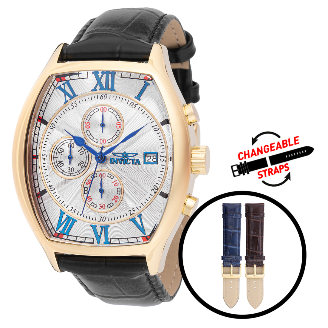 Invicta Quartz Specialty Silver Dial Men's Watch 49840