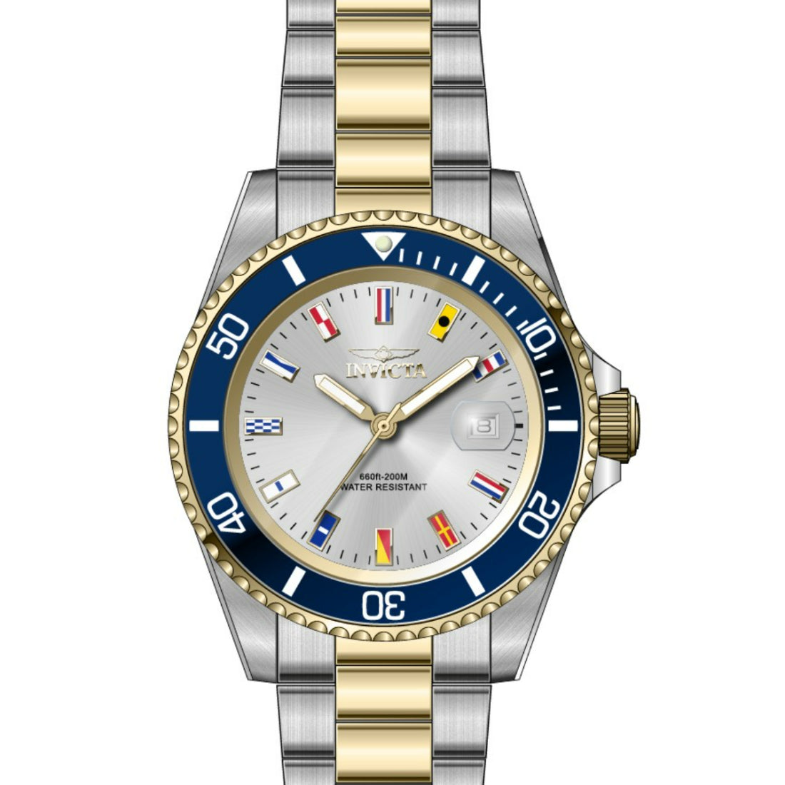 Invicta Quartz Pro Diver Silver Dial Men's Watch 49887