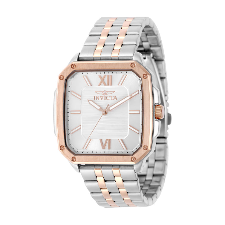 Invicta Quartz Cuadro Silver Dial Men's Watch 50360