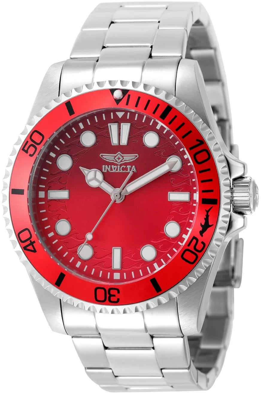 InvictaMen's 50934 Pro Diver Quartz PC21 Gradient, Red Dial Watch
