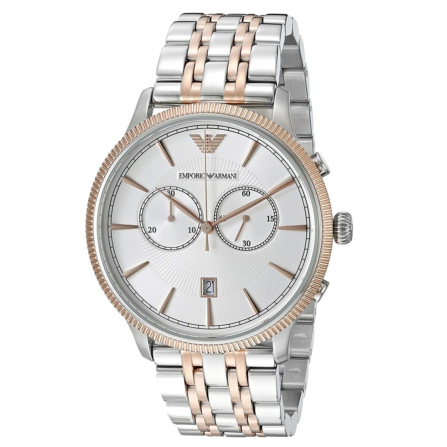 Emporio Armani Classic Quartz Chronograph Silver Dial Men's Watch AR1826