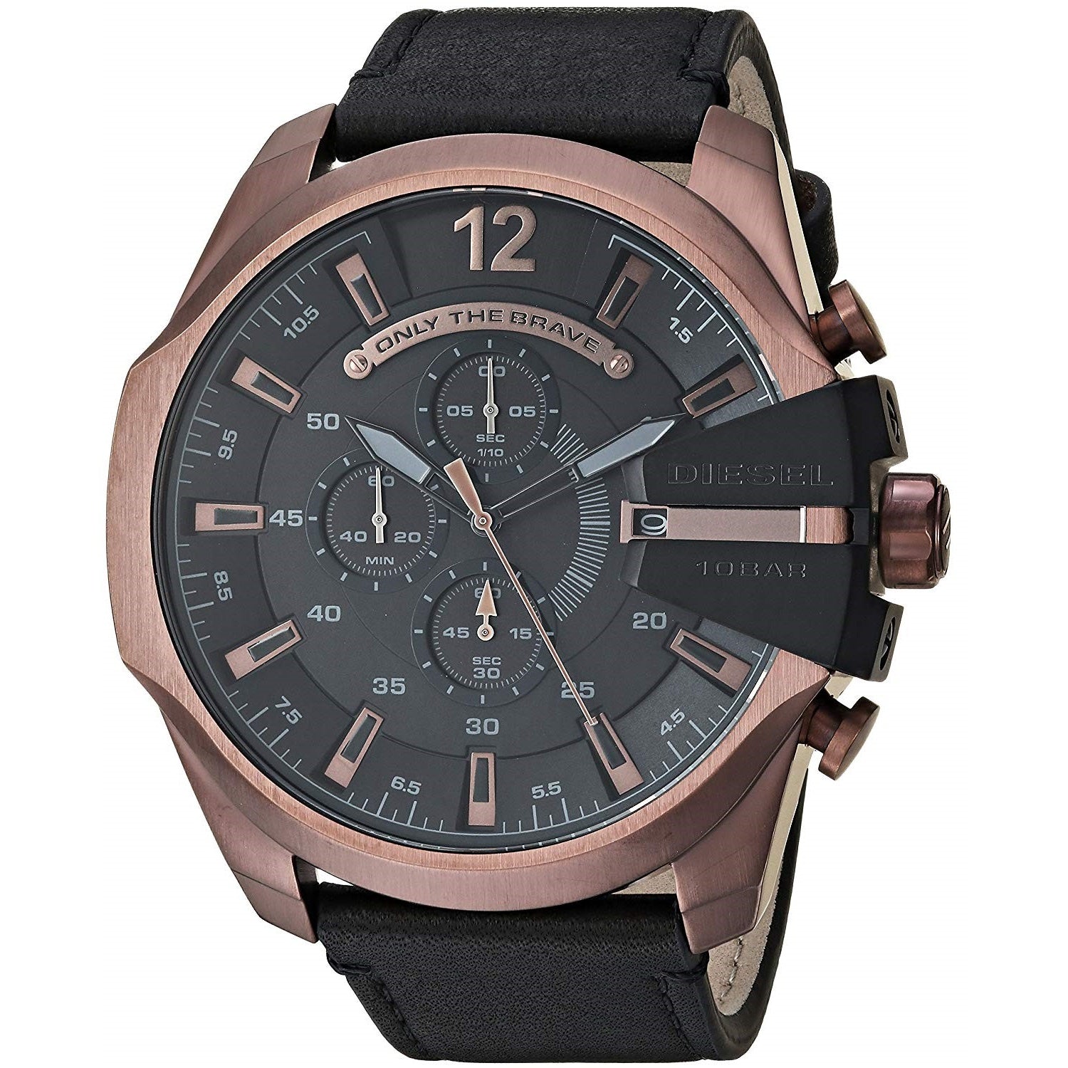 Diesel Mega Chief Quartz Chronograph Black Dial Men's Watch DZ4459
