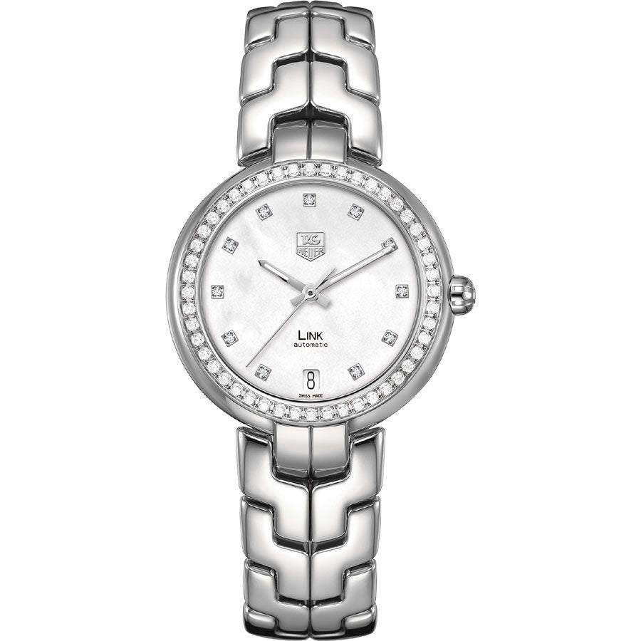 Tag Heuer Link Automatic Diamond Automatic Mother of pearl Dial Women's Watch WAT2314.BA0956