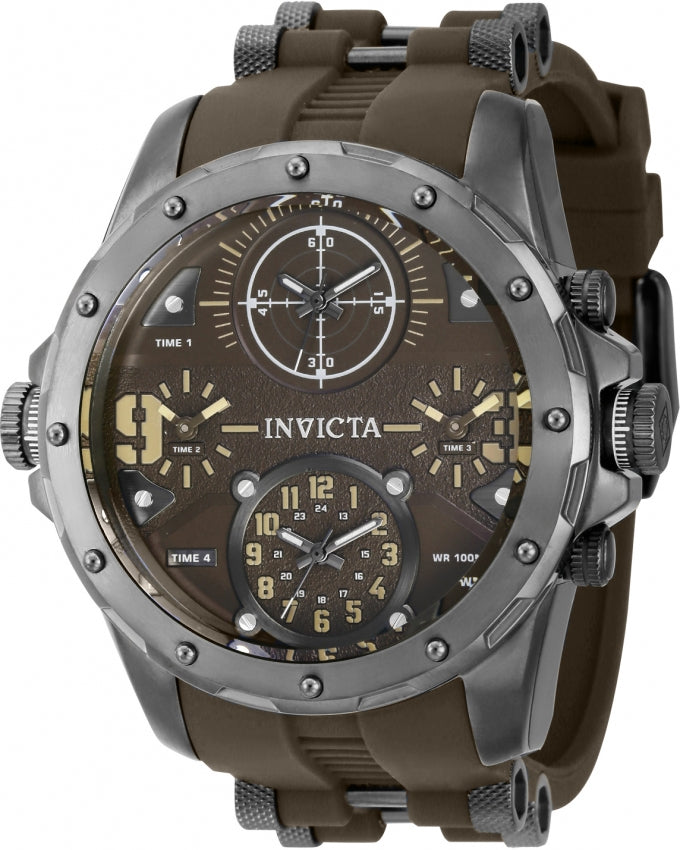 Invicta Quartz Coalition Forces Brown Dial Men's Watch 39357