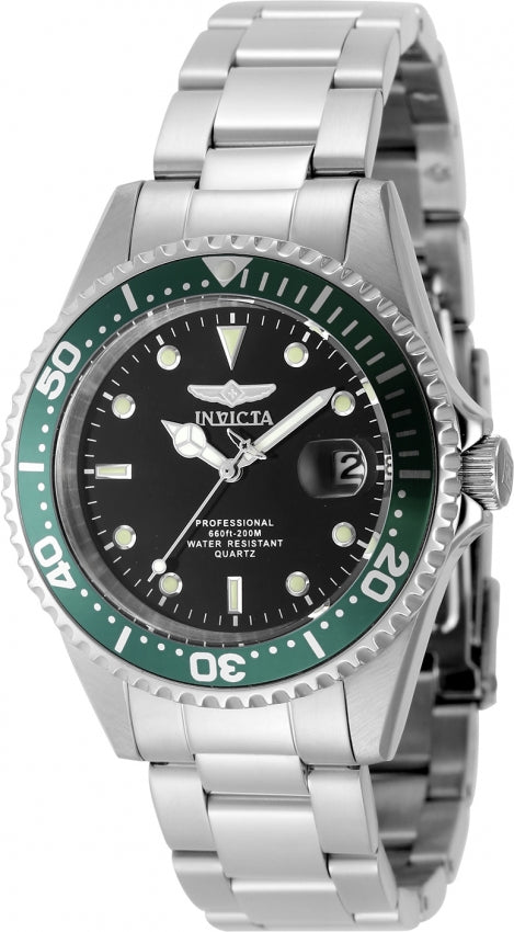 Invicta Quartz Pro Diver Black Dial Men's Watch 48725