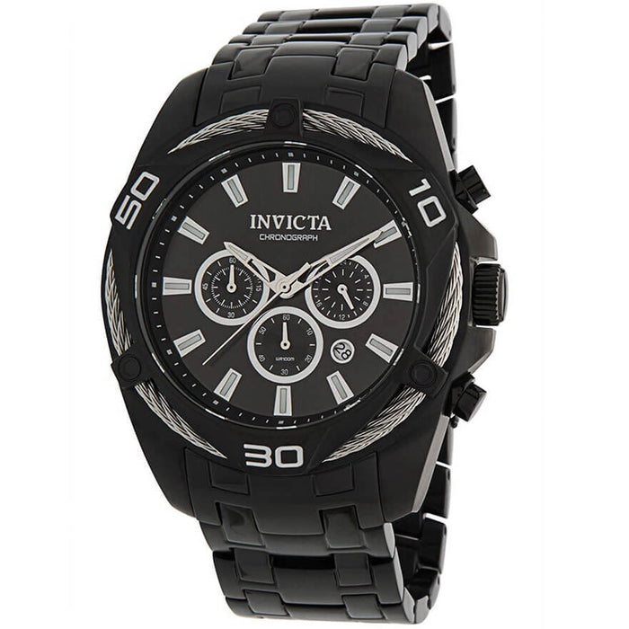 Invicta Quartz Bolt Black Dial Men's Watch 34136