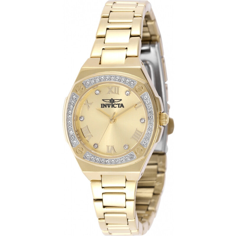 Invicta Quartz Specialty Gold Dial Women's Watch 50383